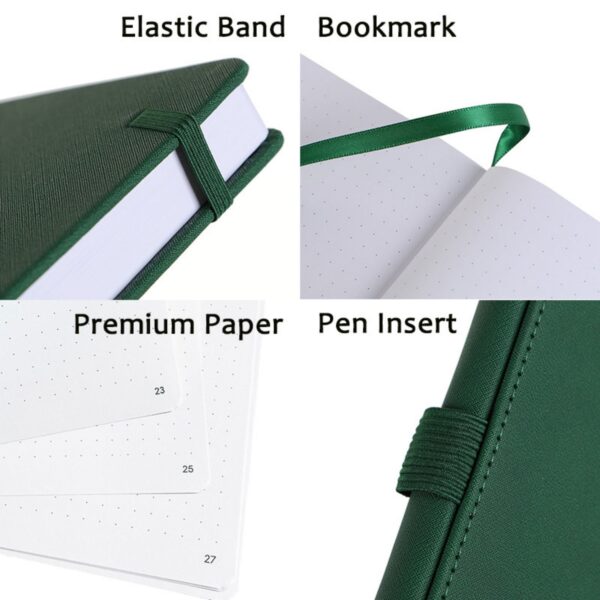 5.9"X8.5" 224 Pages Classic Notebook With Pen Loop Item No#30591 - Image 4