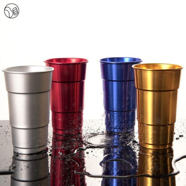 16 Oz Aluminum Beverage Tumbler Stadium Cup Item No#30595 - Image 5