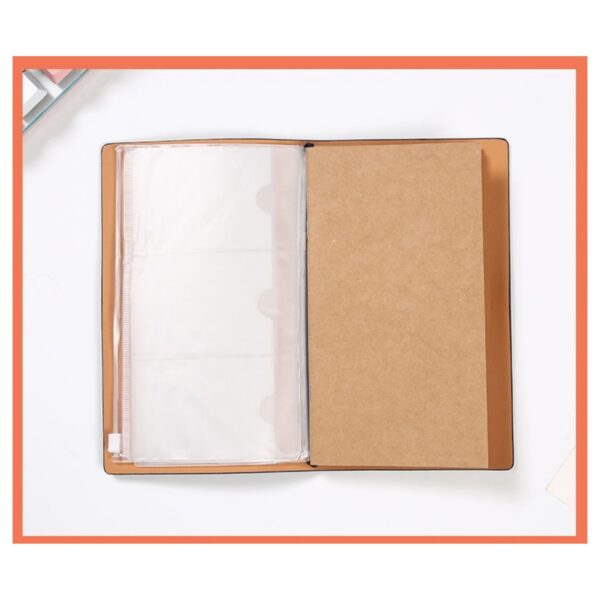 Handmade Pu Leather Notebook With Card Holders Item No#30598 - Image 4