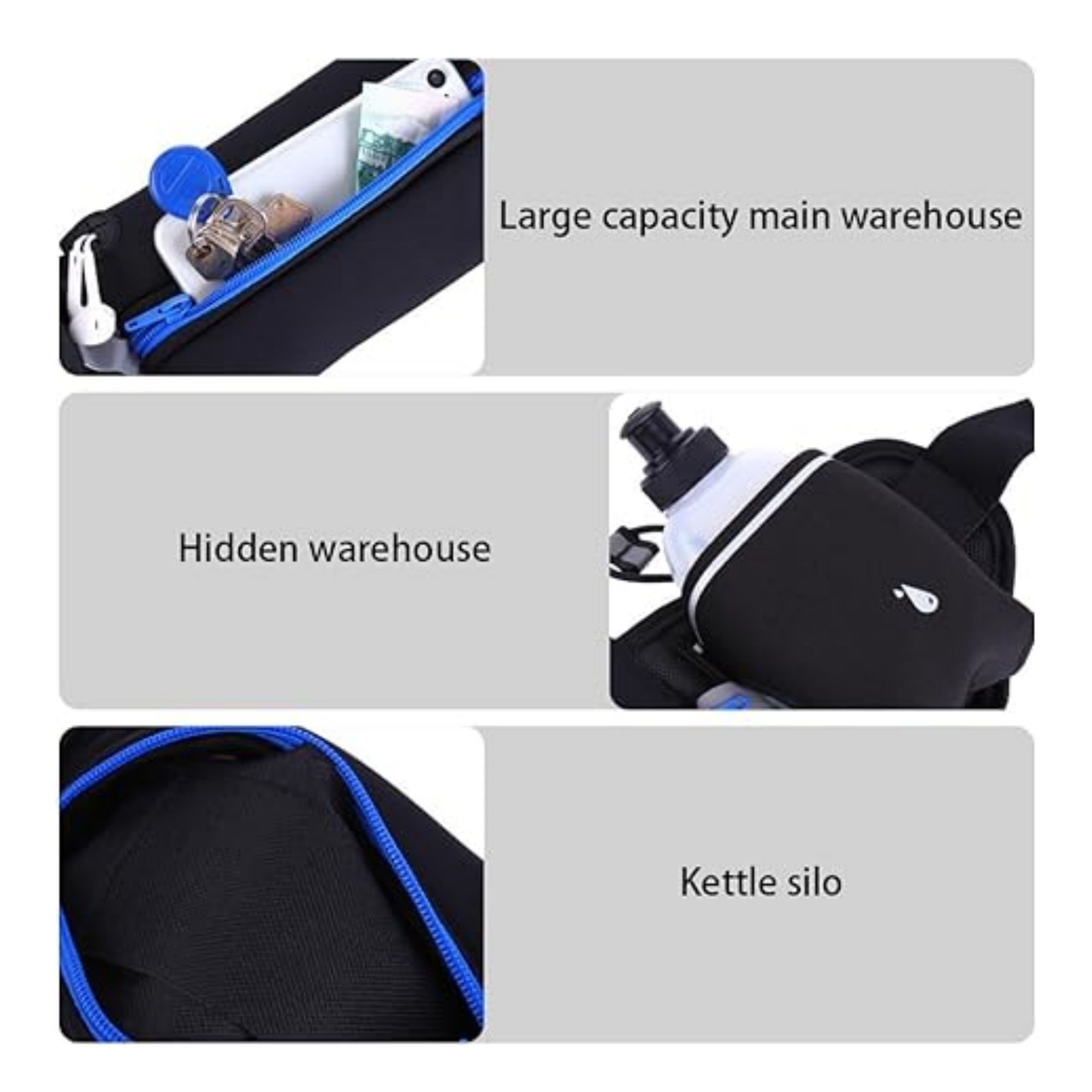 Running Belt Bag With 2 Water Bottle Item No#30601 - Image 4