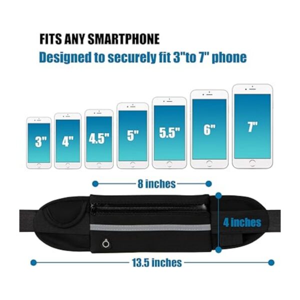 Pouch Fitness Belt Sport For Women And Men Item No#30603 - Image 2