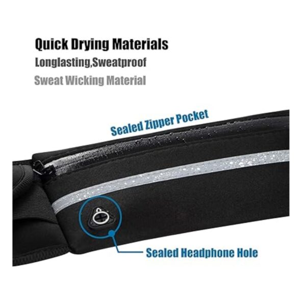 Pouch Fitness Belt Sport For Women And Men Item No#30603 - Image 3