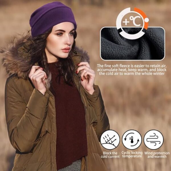 Winter Thermal Breathable Beanie Hat Item No#30606 - Image 4