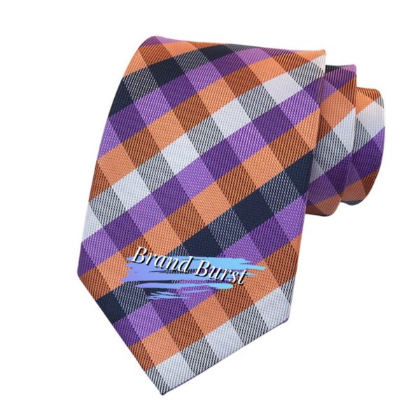 Micro Checkered Striped Ties Item No#30610 - Image 4
