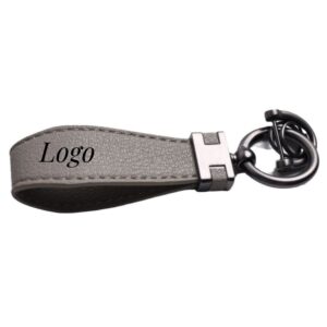 Leather Car Keychain With 360 Degree Rotatable Item No#30618