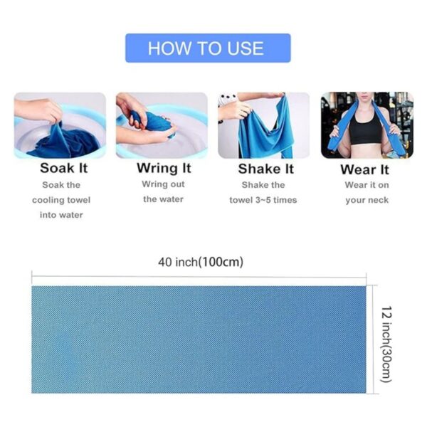 Sweat Microfiber Yoga Towels For Neck And Face Item No#30624 - Image 2