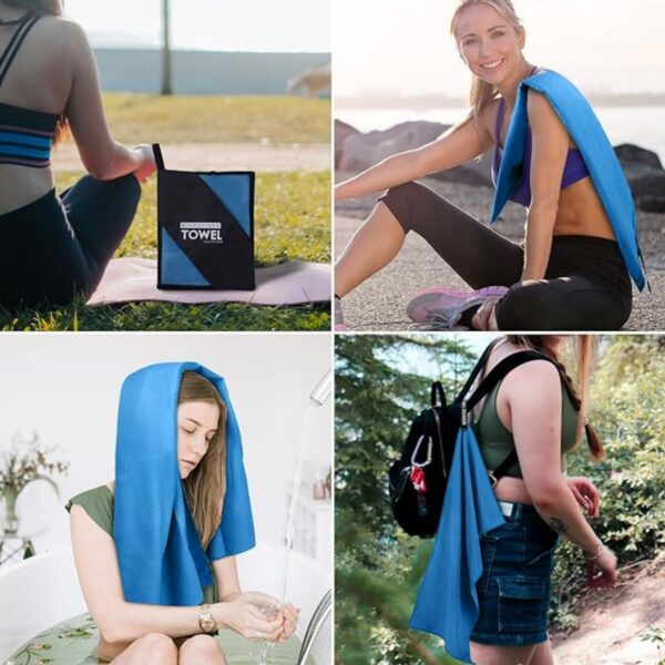 Microfiber Travel & Gym & Camping Towel Item No#30629 - Image 4