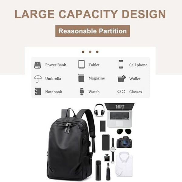Business Travel Backpack For Men'S With Usb Item No#30637 - Image 4