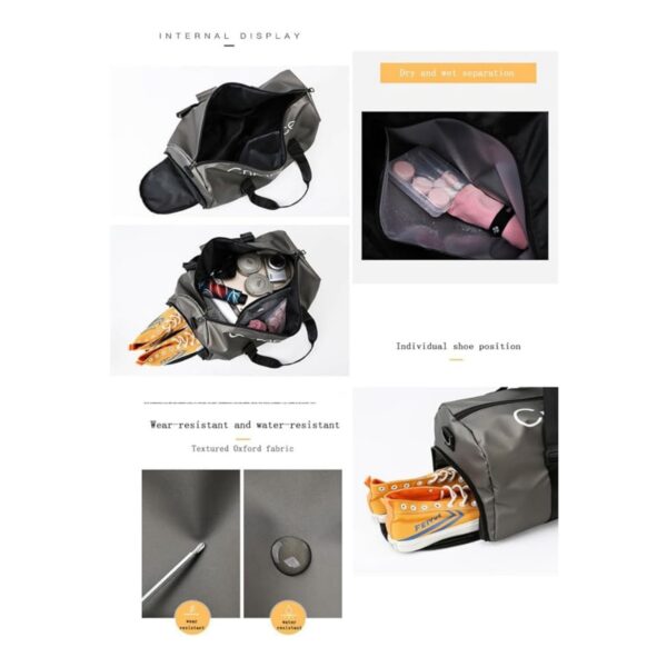 Dry Wet Separation Fitness Bag Item No#30640 - Image 3
