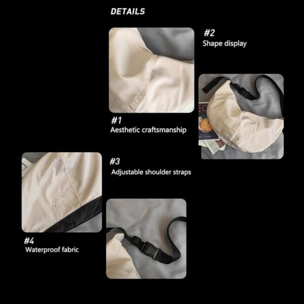 Nylon Crossbody Bag For Women And Men Item No#30643 - Image 3