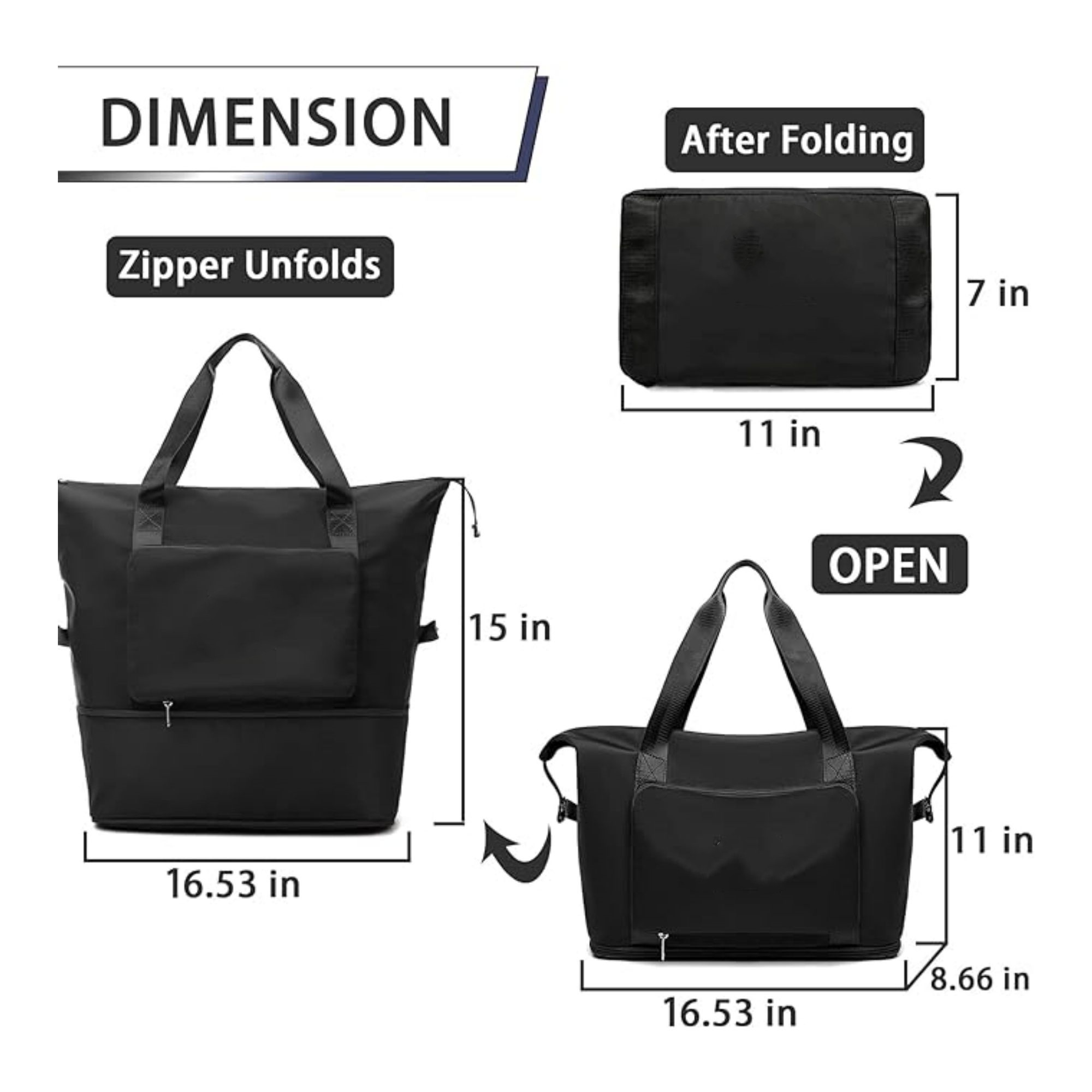 Expandable Weekender Overnight Bag Item No#30652 - Image 2
