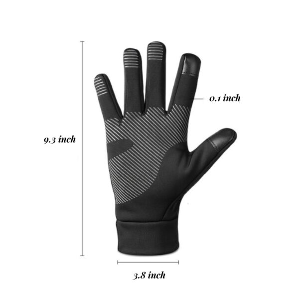 Winter Windproof Warm Touch Finger Glove Item No#30666 - Image 2
