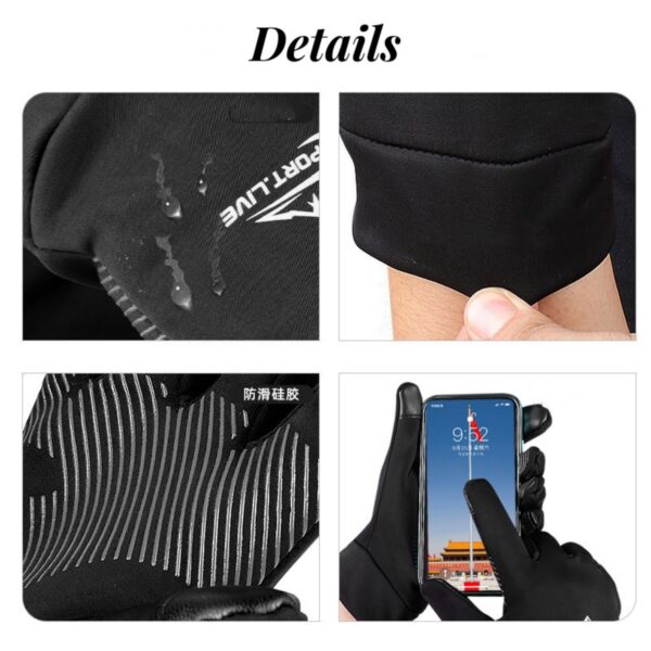 Winter Windproof Warm Touch Finger Glove Item No#30666 - Image 3