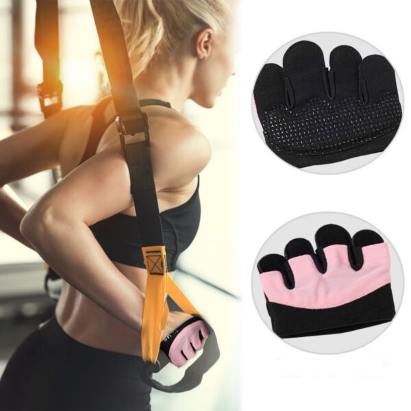 Fingerless Workout Glove For Weightlifting Item No#30669 - Image 5