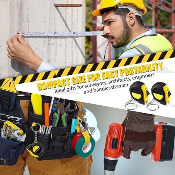 3 Ft Small Tape Measure Keychain Item No#30676 - Image 3