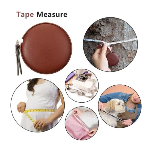 Leather Retractable Tape Measuring Dual Sided 60 Inch/1.5 M Item No#30680 - Image 5