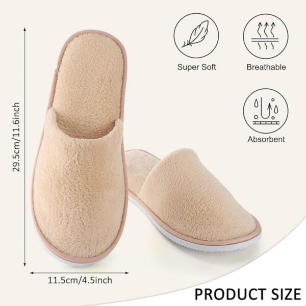 Coral Fleece Closed Toe Slippers Item No#30683 - Image 2