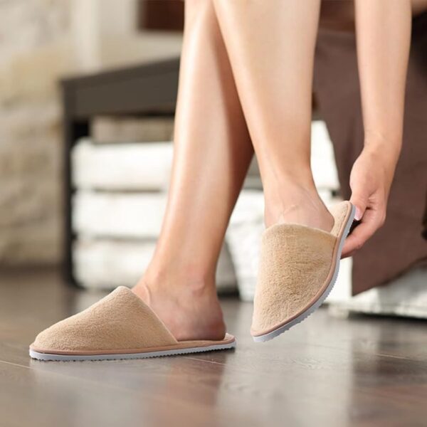 Coral Fleece Closed Toe Slippers Item No#30683 - Image 4