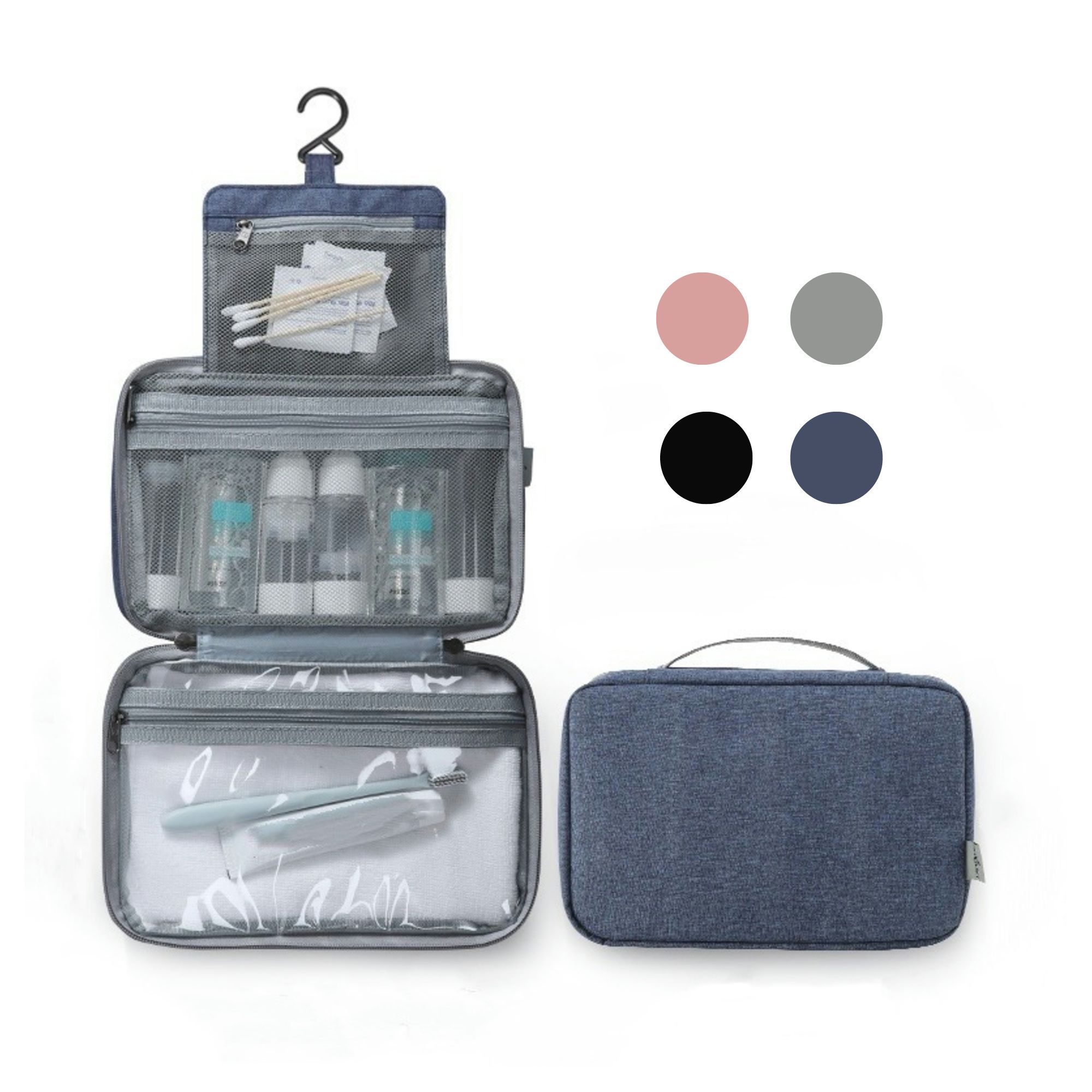 Tri-Fold Hanging Toiletry Bag Item No#30687