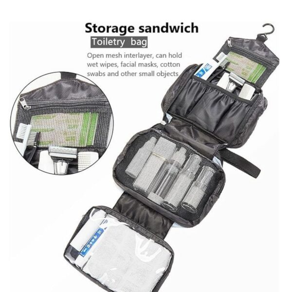 Travel Hanging Folding Toiletry Bag Item No#30689 - Image 3