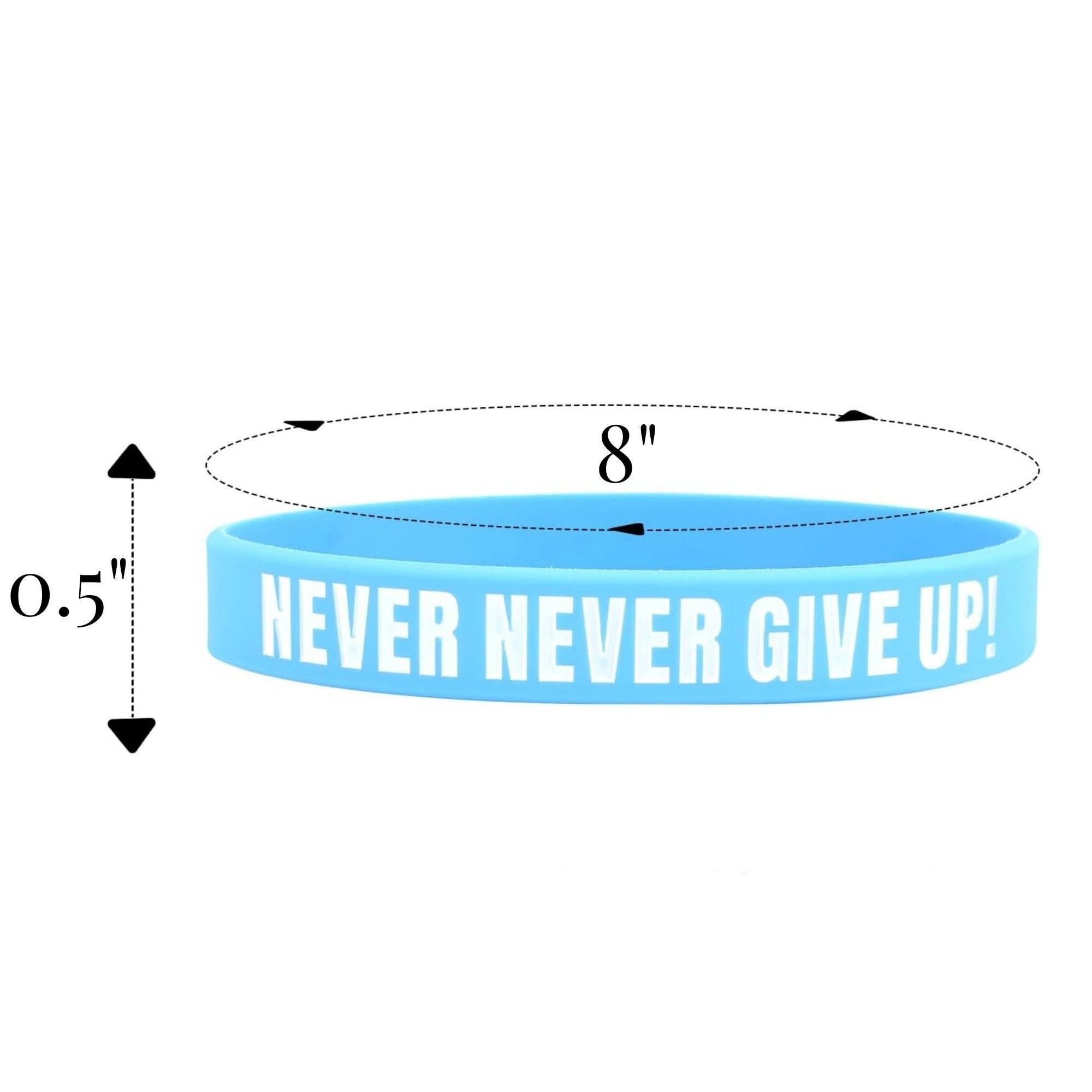Custom Solid Color Silicone Wristband Item No#30703 - Image 2