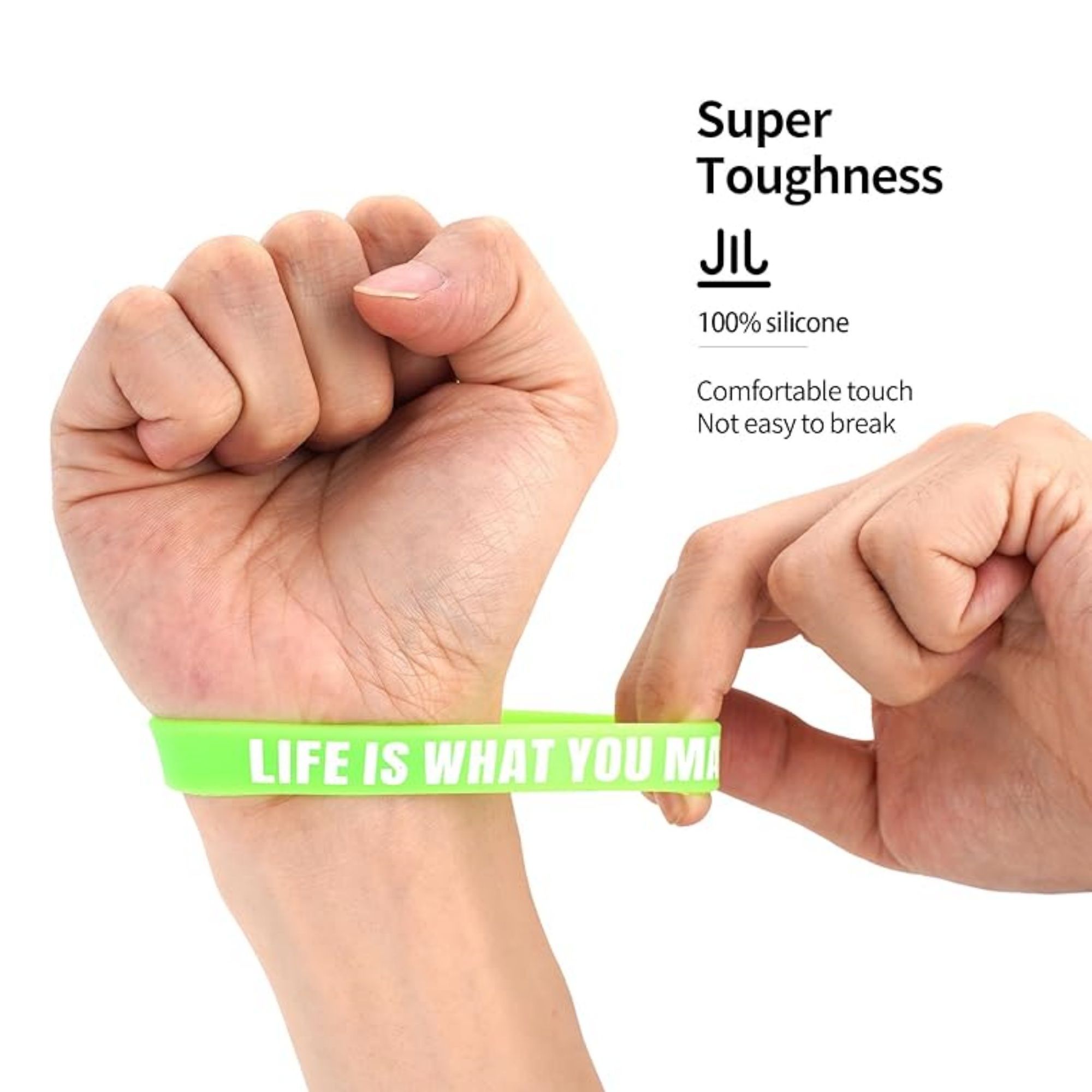 Custom Solid Color Silicone Wristband Item No#30703 - Image 4