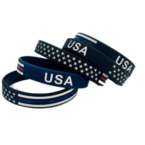 American Flag Silicone Wristband Item No#30704