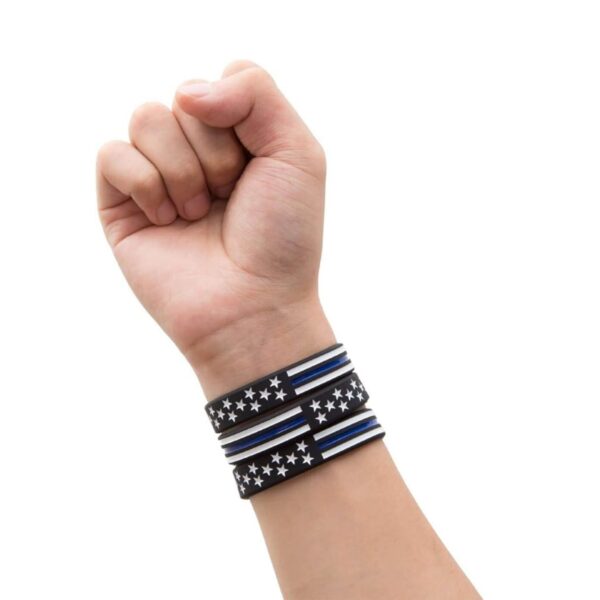 American Flag Silicone Wristband Item No#30704 - Image 4