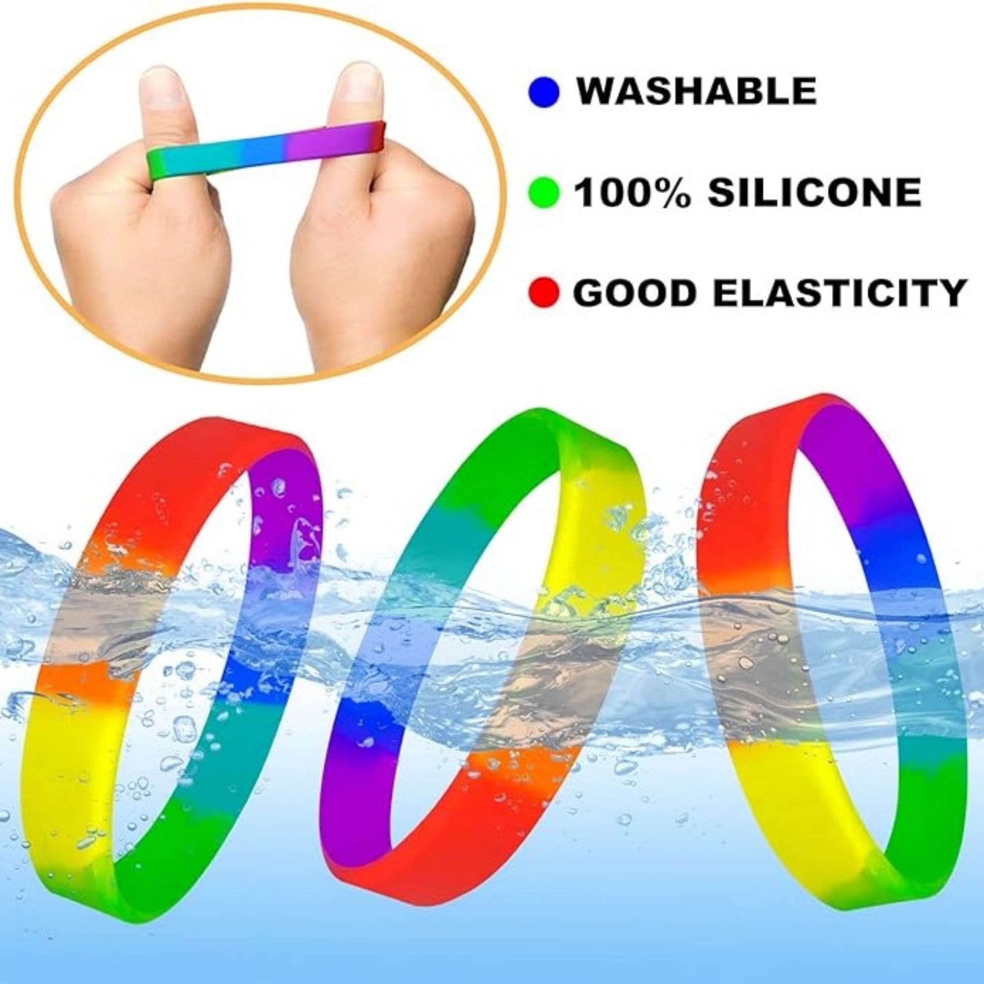 Colored Silicone Wristband Item No#30706 - Image 3