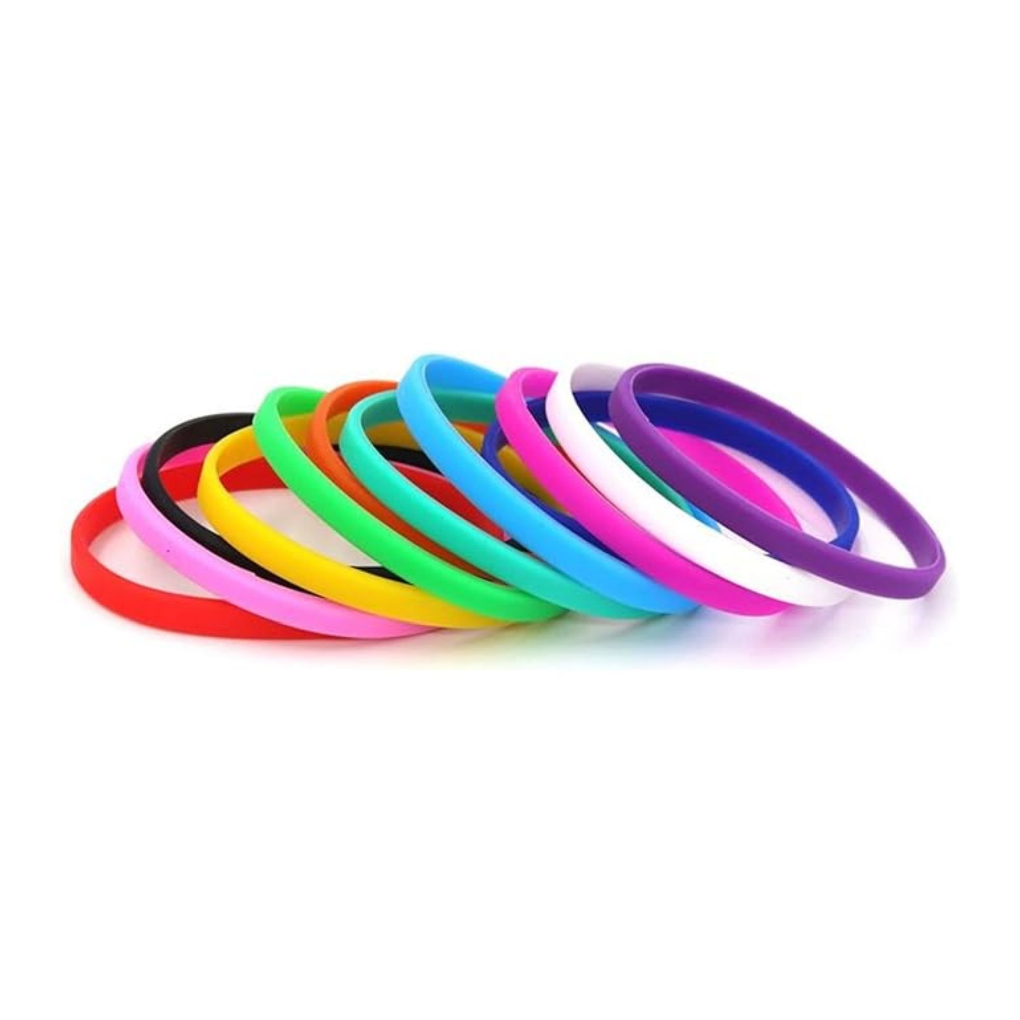 Custom Solid Color Thin Silicone Wristband Item No#30707