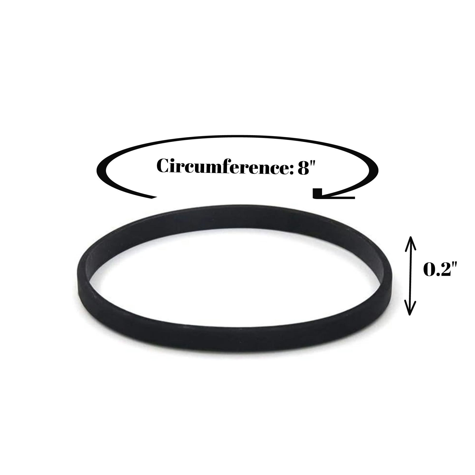 Custom Solid Color Thin Silicone Wristband Item No#30707 - Image 2