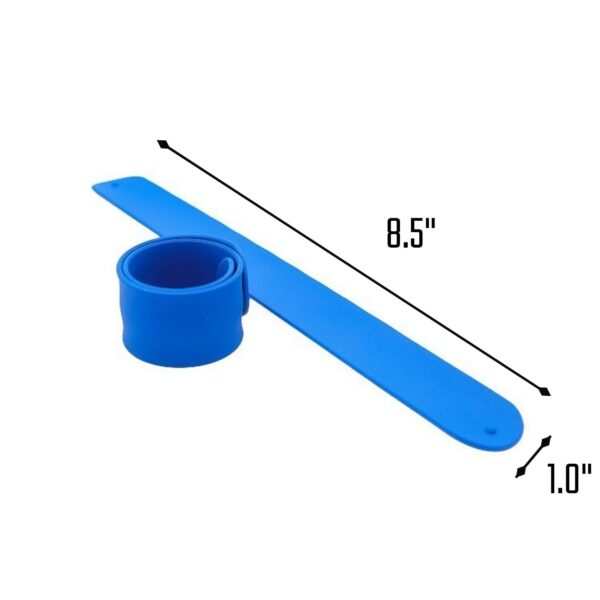 Multicolor Slap Wrist Silicone Wristband Item No#30708 - Image 2