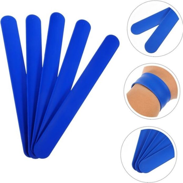 Multicolor Slap Wrist Silicone Wristband Item No#30708 - Image 3