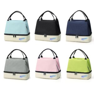 6L Contrast Color Double Layer Cooling Bag Item No#30747