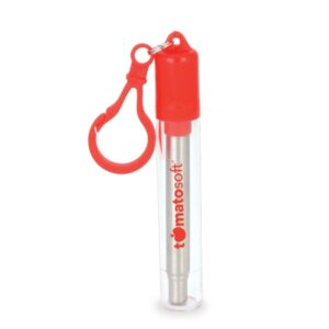 Collapsible Stainless Steel Straw Kit Item No#30819
