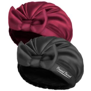 Solid Color Bow Shower Cap Item No#30846