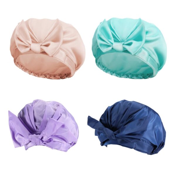 Solid Color Bow Shower Cap Item No#30846 - Image 4