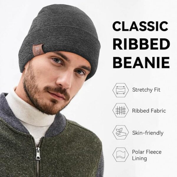 Knitted Comfortable Breathable Winter Beanie Item No#30853 - Image 5