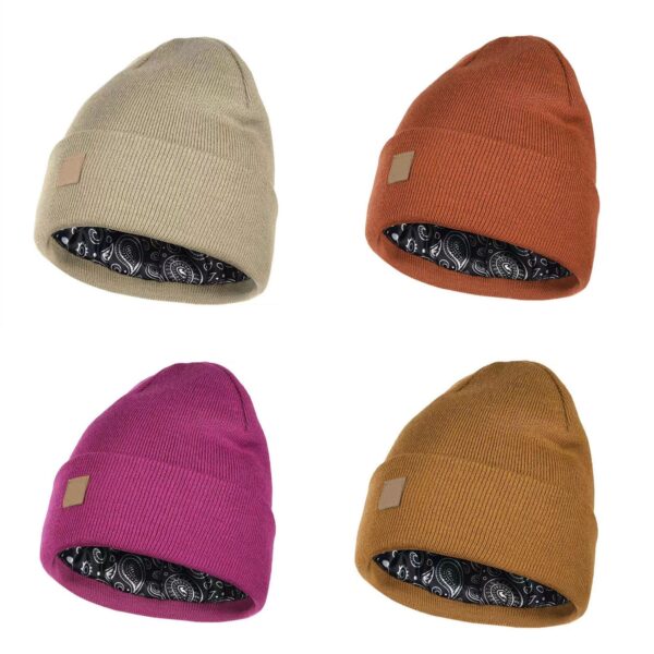 Knitted Comfortable Breathable Winter Beanie Item No#30853 - Image 6
