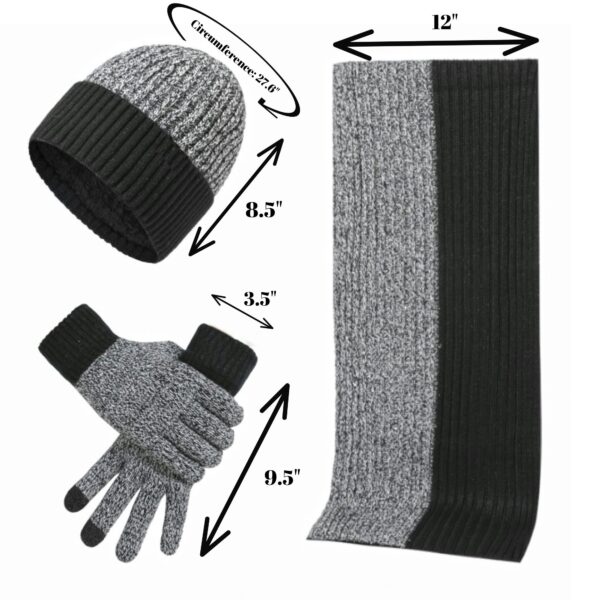 Unisex Fashion Warm Knitted Set Item No#30856 - Image 3