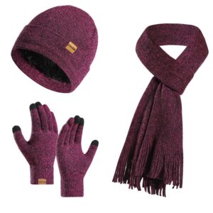 Winter Hat Scarf Gloves Set Item No#30857