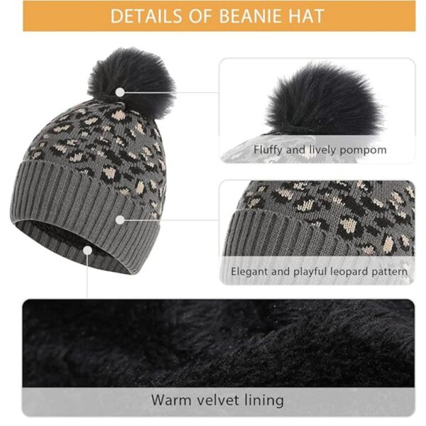 3 In 1 Winter Warm Set For Women Item No#30860 - Image 4