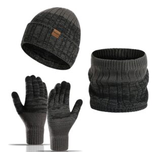 Winter Beanie Hat Glove Neck Gaiter Set Item No#30862