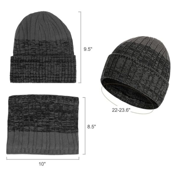 Winter Beanie Hat Glove Neck Gaiter Set Item No#30862 - Image 3