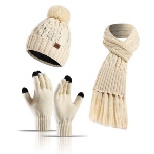 3 In 1 Winter Beanie Set Item No#30864