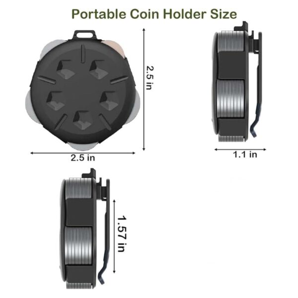 Portable Coin Case With Clip Item No#30872 - Image 3
