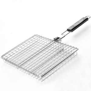 18.3"*12.6"*1.6" Stainless Steel Grill Basket Item No#30896