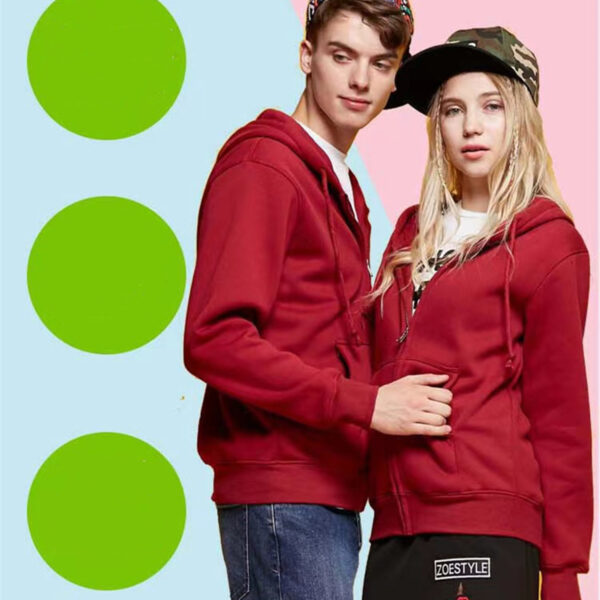 Full-Zip Hooded Fleece Sweatshirt Item No#31011 - Image 3
