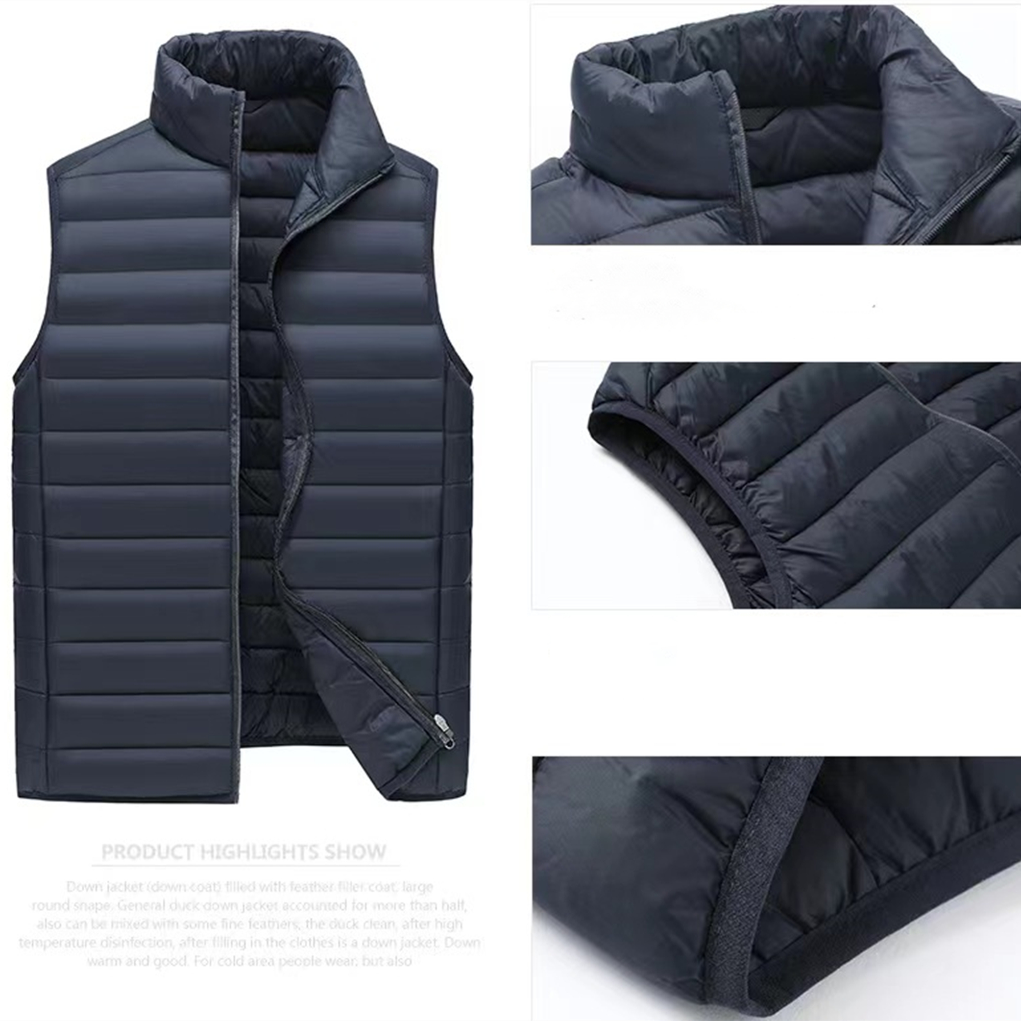 Men'S Lightweight Down Alternative Vest Item No#31015 - Image 3