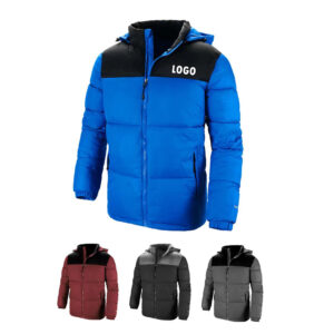 Men Puffer Jacket With Hood Item No#31019